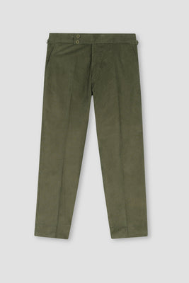 Seaweed Green Corduroy Gurkha Trousers