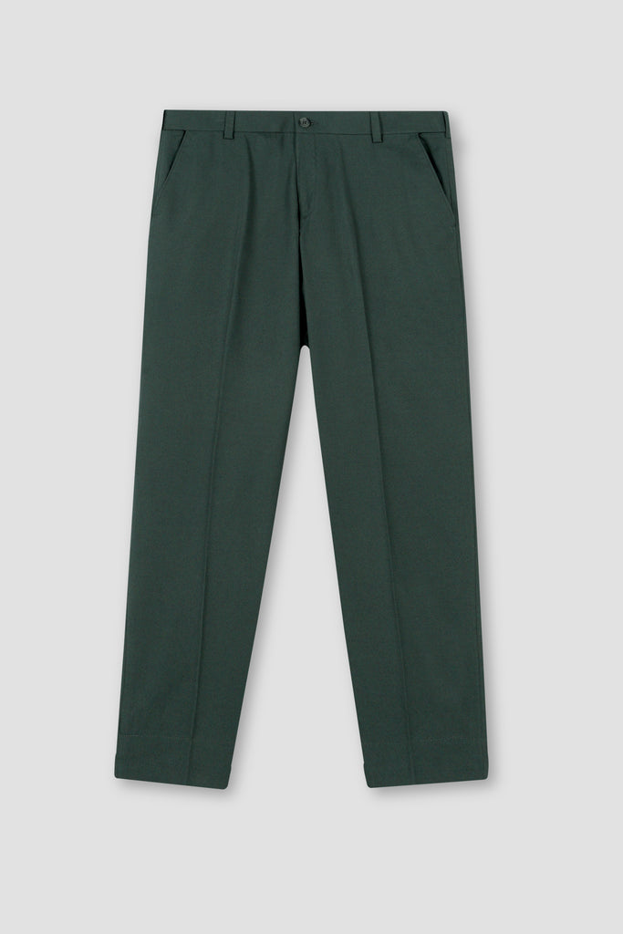 Forrest Green Flannel Ravon Trousers