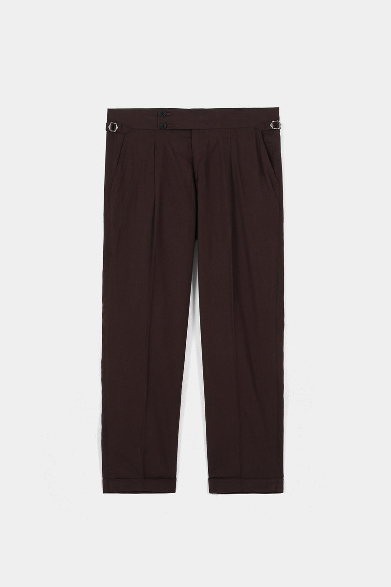 Brown Flannel Gurkha Trousers