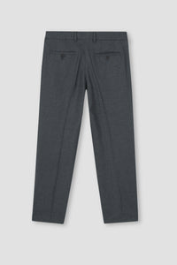 Steel Grey Flannel Ravon Trousers