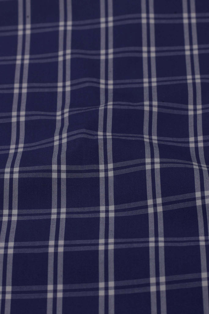 Indigo White Grid