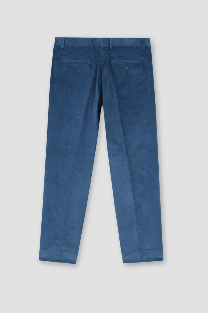 Steel Blue Corduroy Soren Trousers