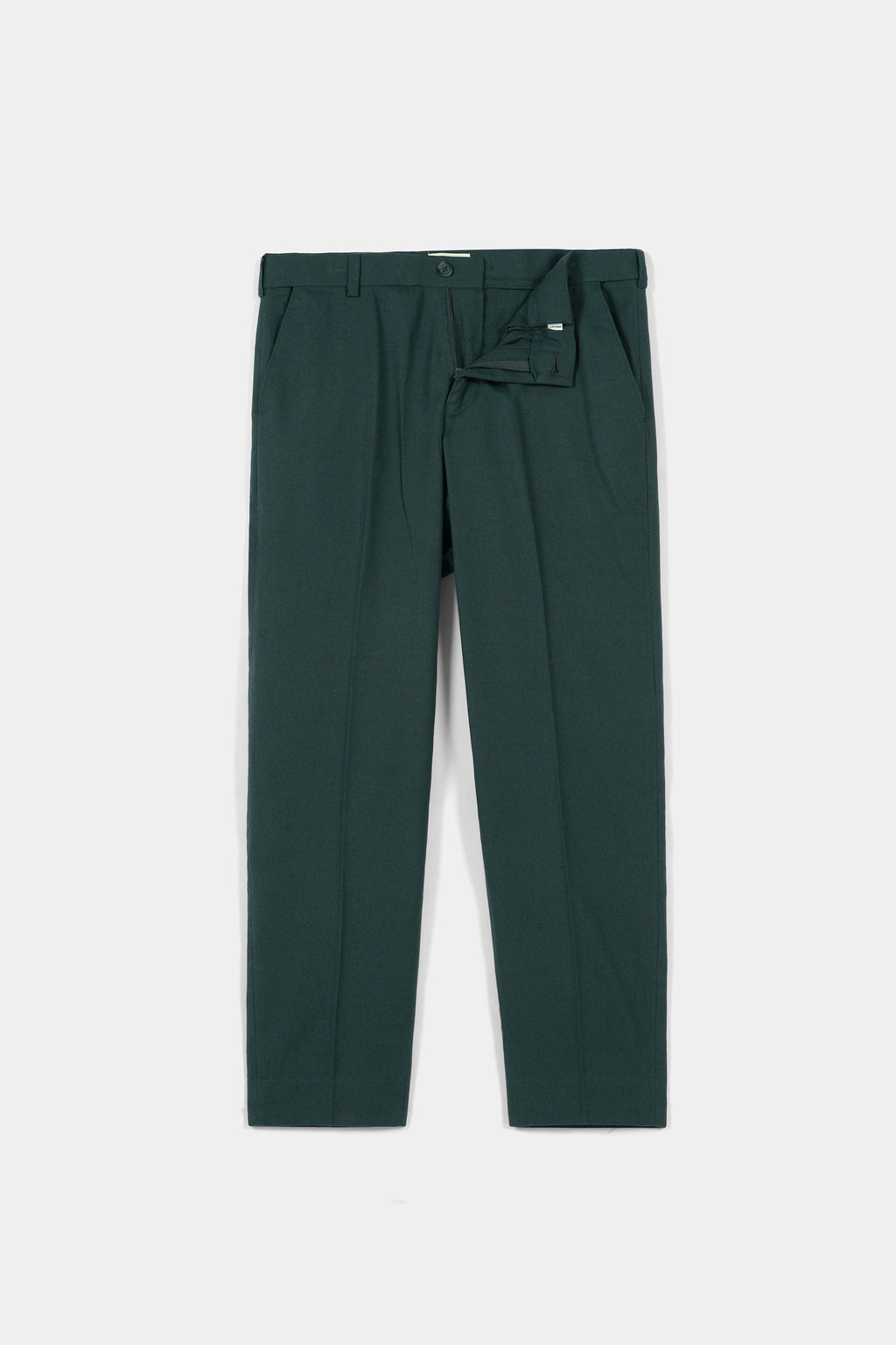Forrest Green Flannel Ravon Trousers