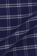 Indigo White Grid