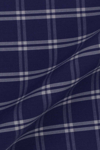 Indigo White Grid
