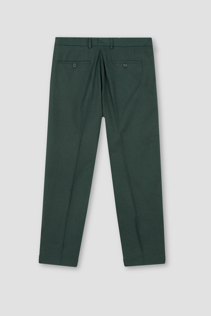 Forrest Green Flannel Ravon Trousers
