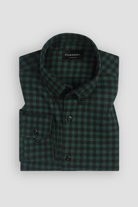 Amazon Green Shepherd Check Winter Flannel Shirt
