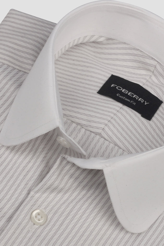 Grey Stripes Egyptian Easy Care Shirt