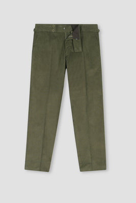 Seaweed Green Corduroy Gurkha Trousers
