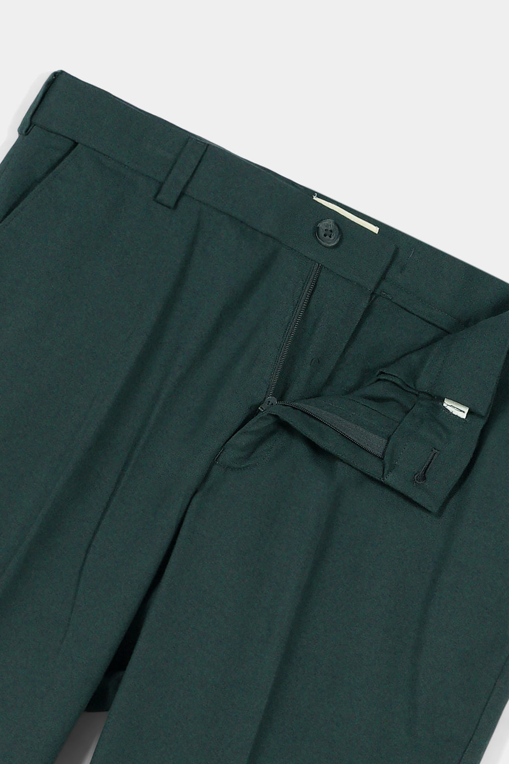 Forrest Green Flannel Ravon Trousers