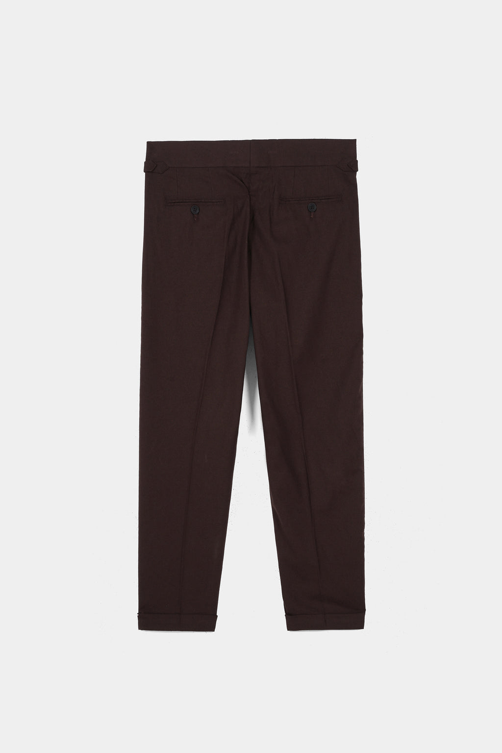 Brown Flannel Gurkha Trousers