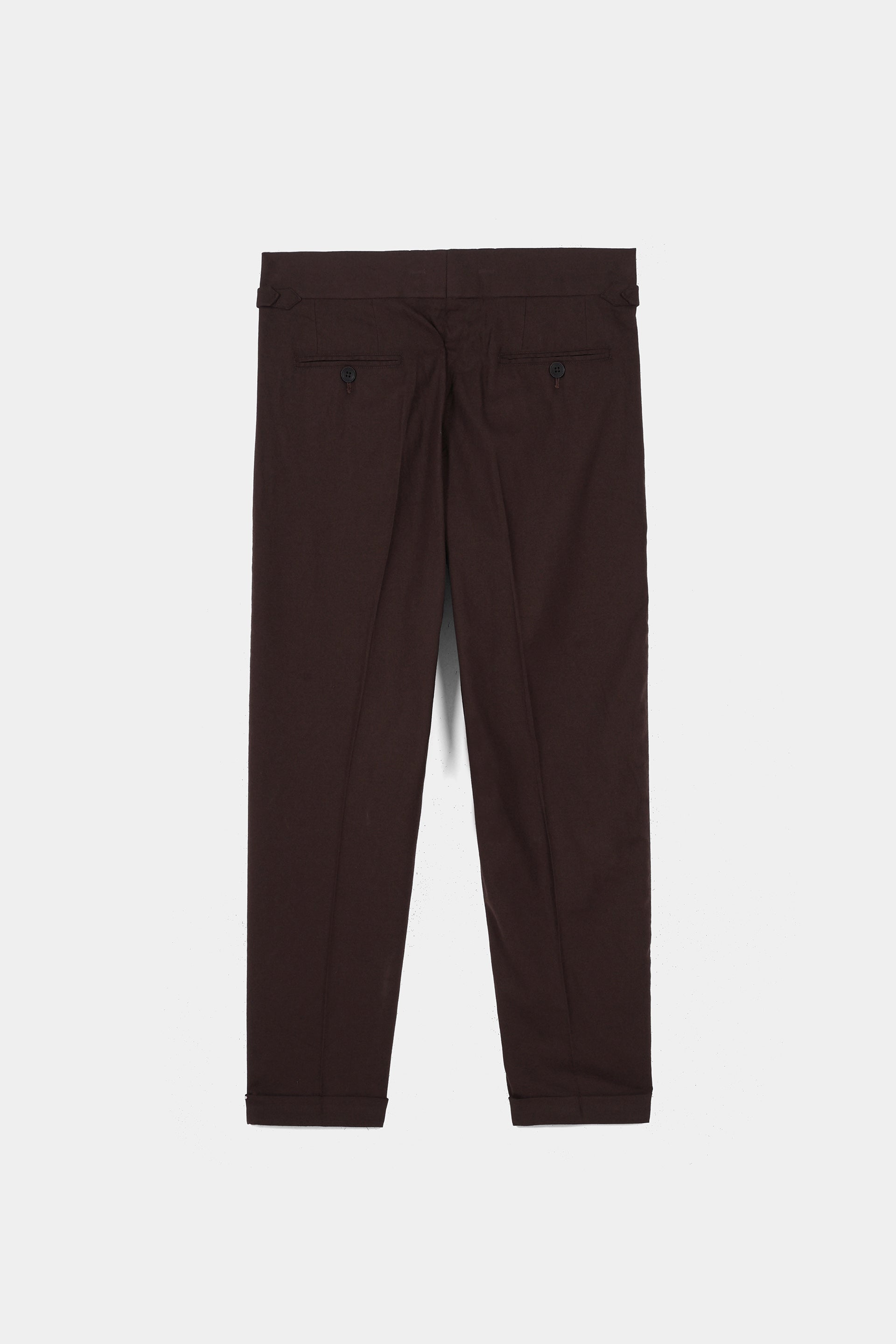 Brown Flannel Gurkha Trousers