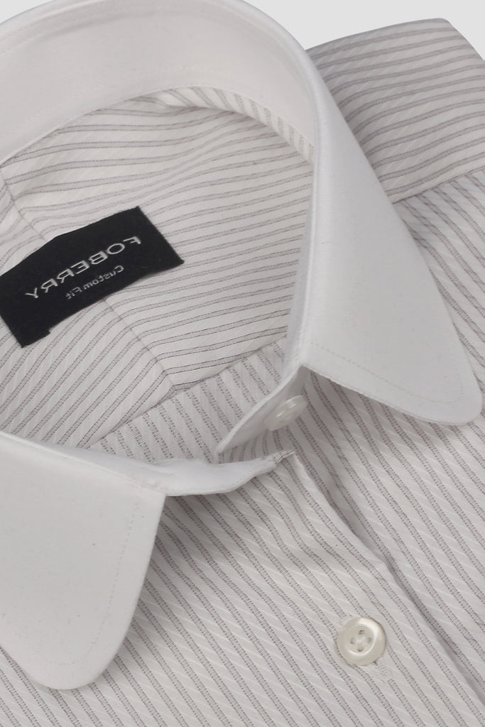 Grey Stripes Egyptian Easy Care Shirt