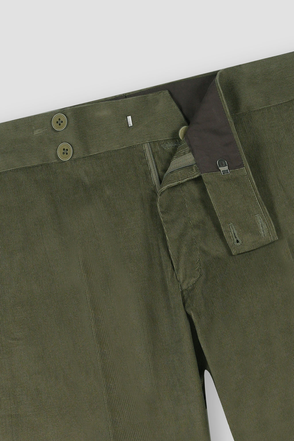 Seaweed Green Corduroy Gurkha Trousers