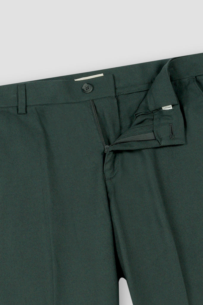 Forrest Green Flannel Ravon Trousers