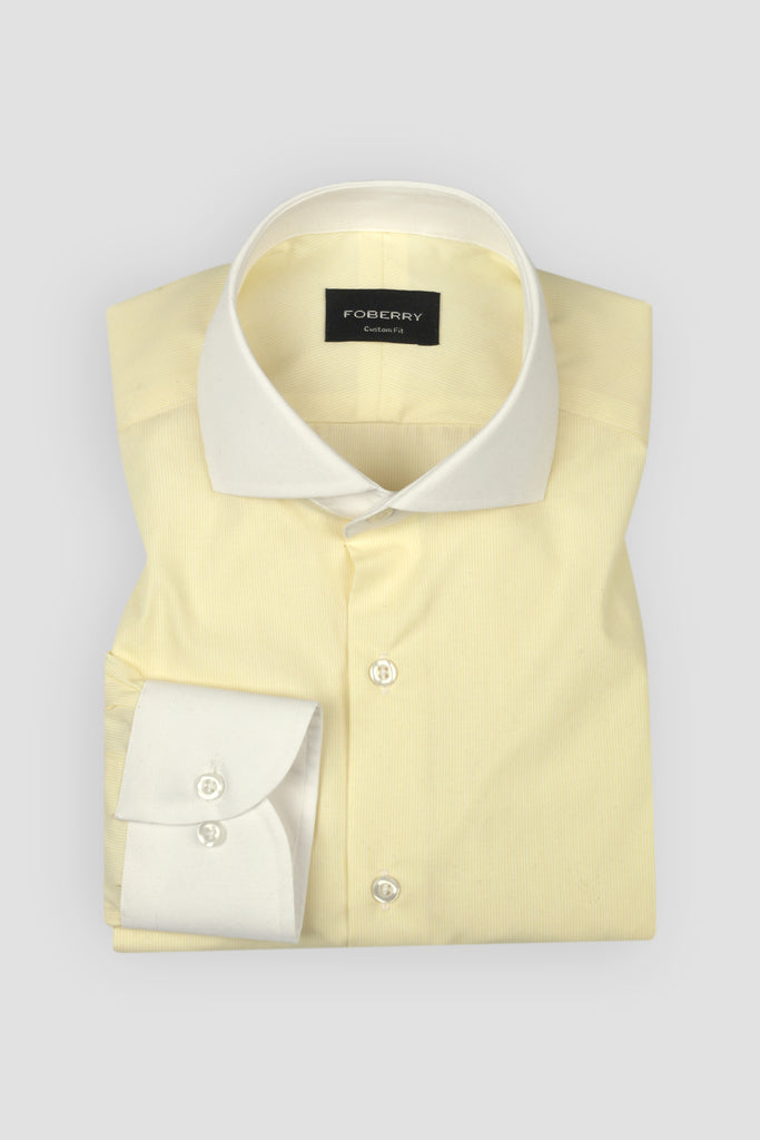 Yellow Pin Striped Featherweight Shirt