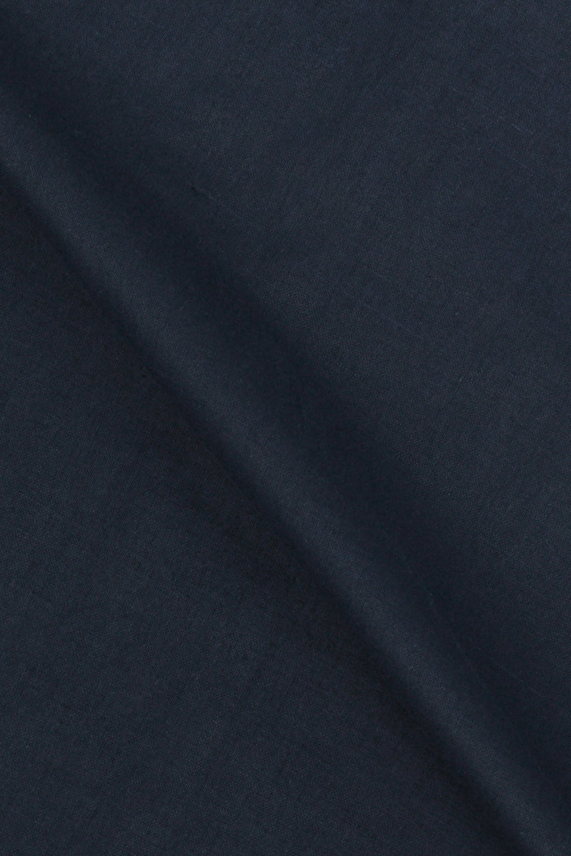 Navy Blue  Italian Linen - Safari Shirt