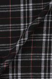 Light Mauve & Black Madras Winter Flannel