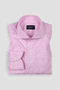Pastel Pink Egyptian Self Structured Shirt