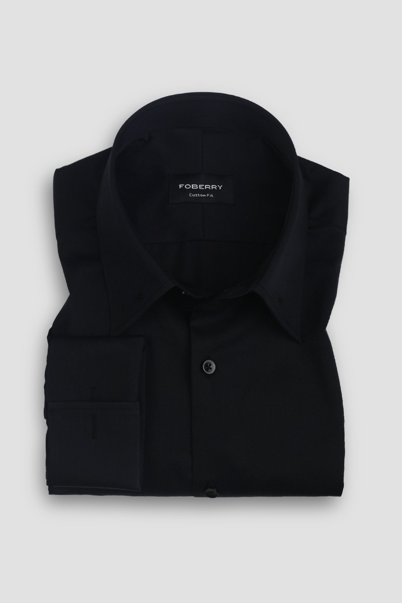Black Egyptian Pin Collar Shirt - Gold Pin
