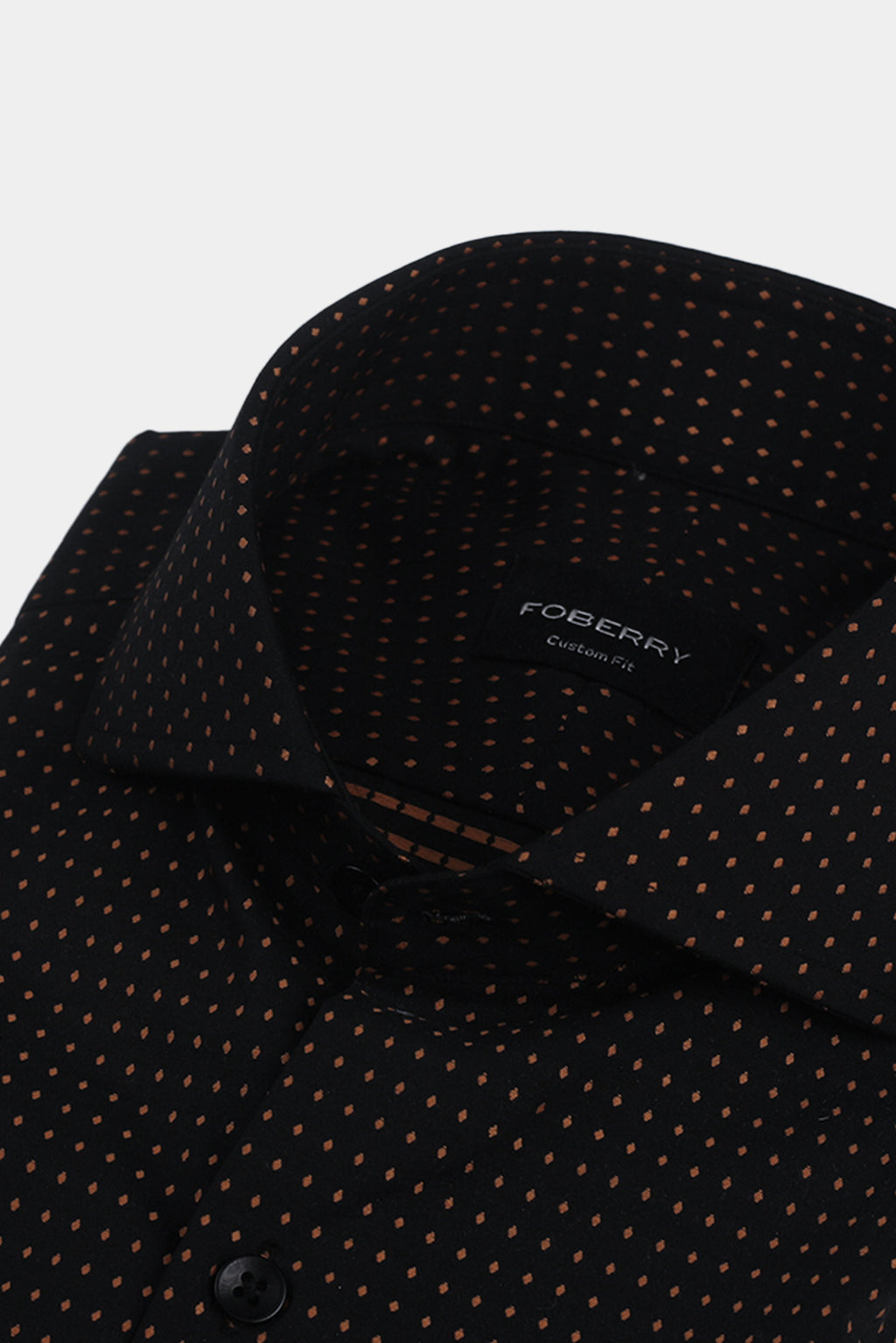 Gold On Black Polka Dots Shirt