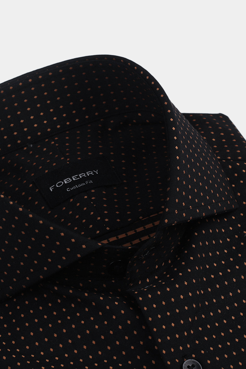 Gold On Black Polka Dots Shirt