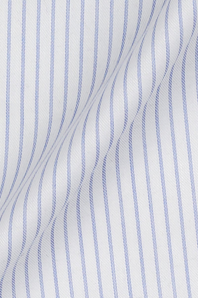 Sky Blue 60s Pencil Stripes