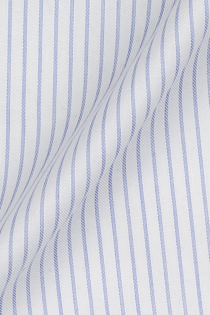 Sky Blue 60s Pencil Stripes