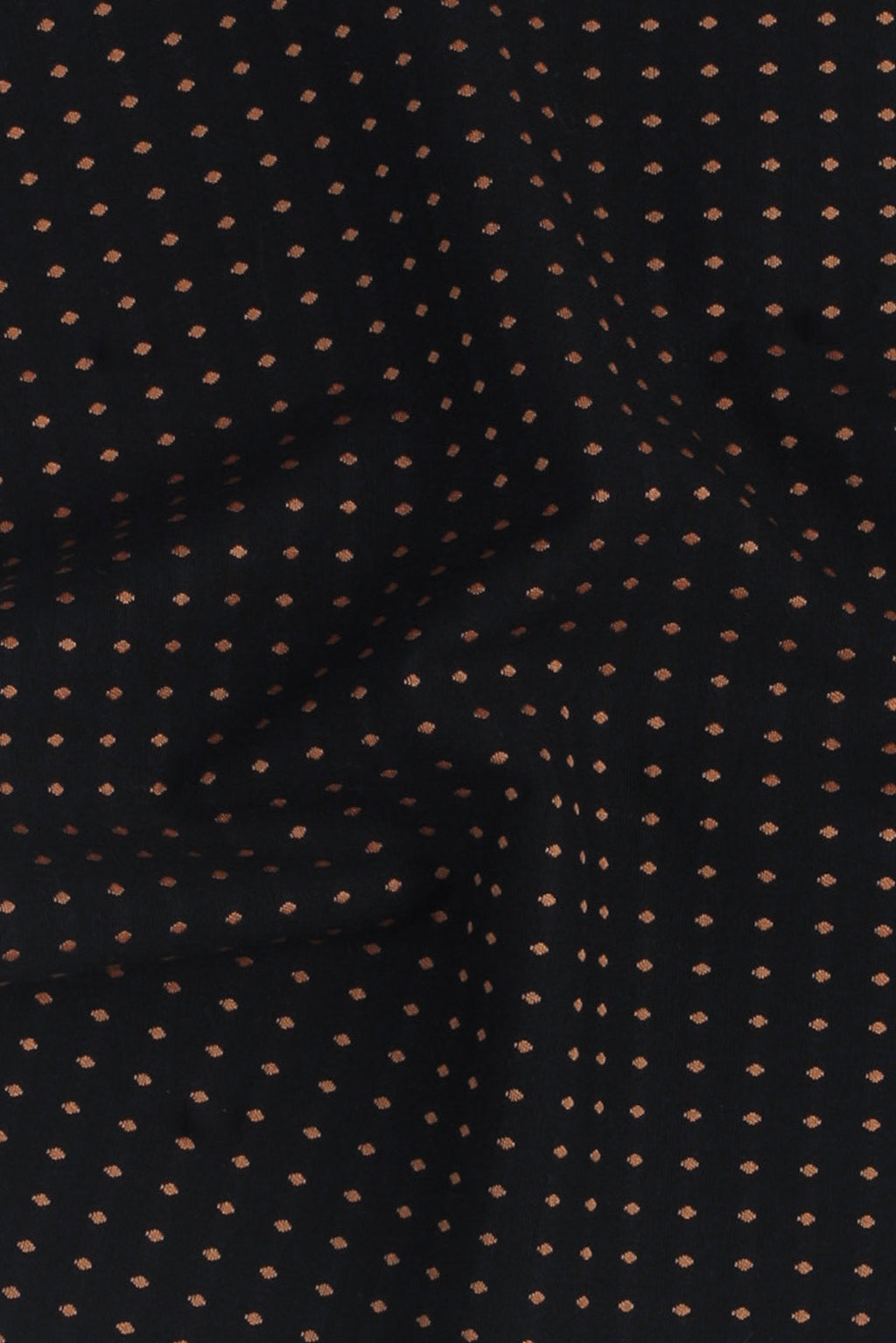 Gold On Black Polka Dots