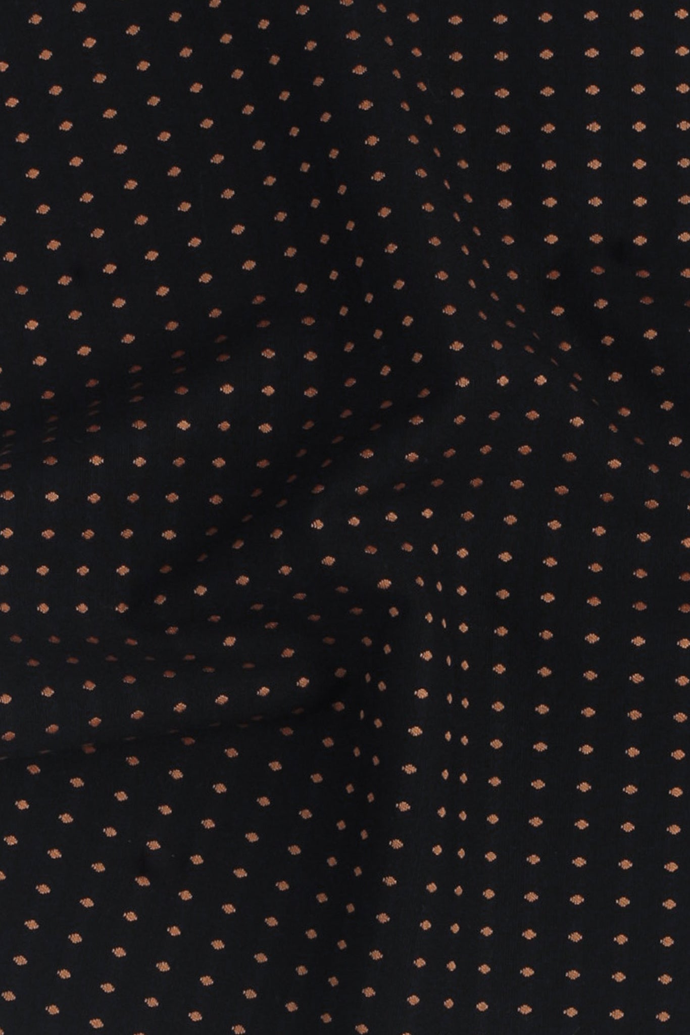 Gold On Black Polka Dots