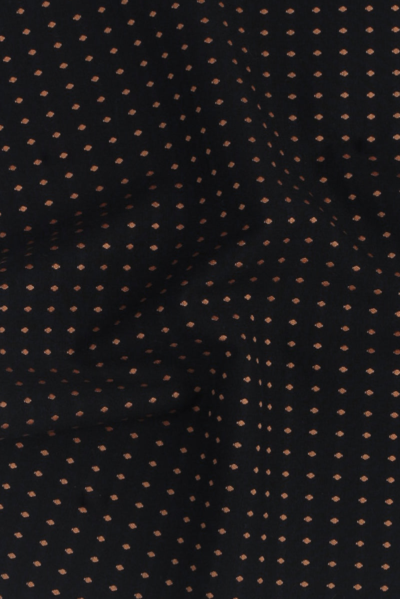 Gold On Black Polka Dots