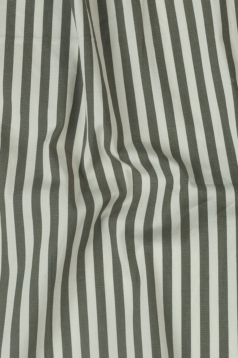 Olive Green Bengal Striped Shirt