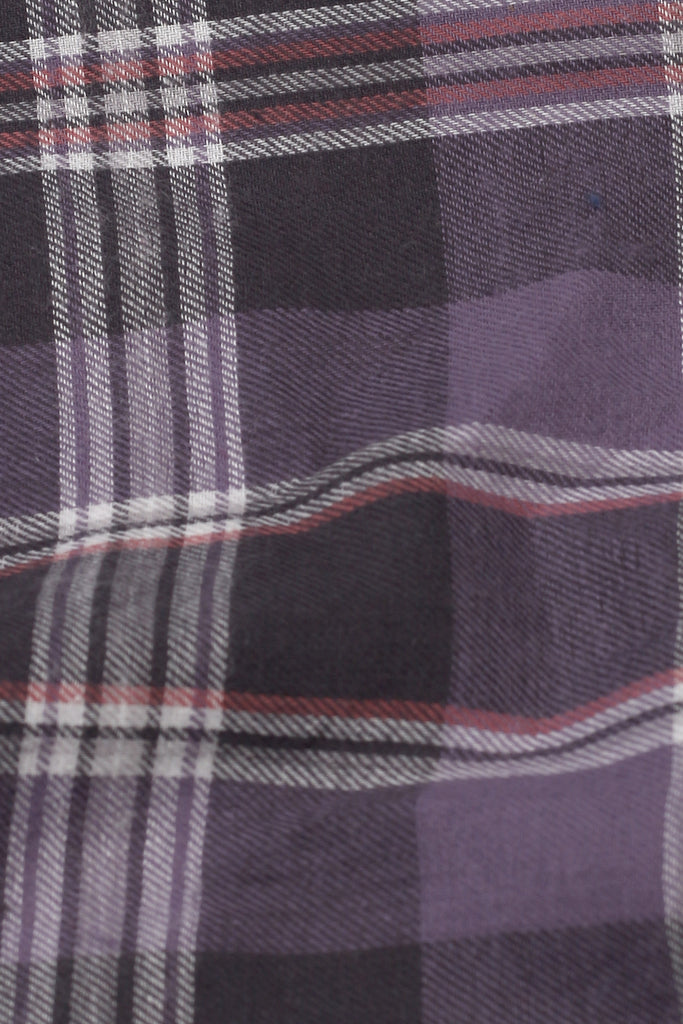 Light Muave Tartan Winter Flannel Shirt