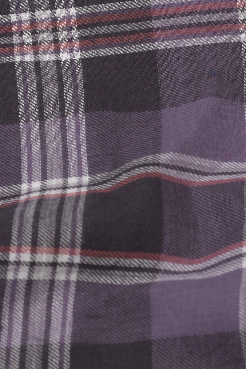 Light Muave Tartan Winter Flannel