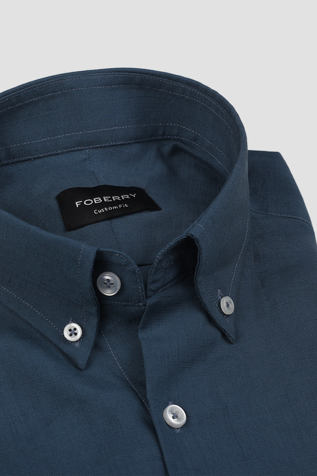 Persian Blue EU Linen Shirt