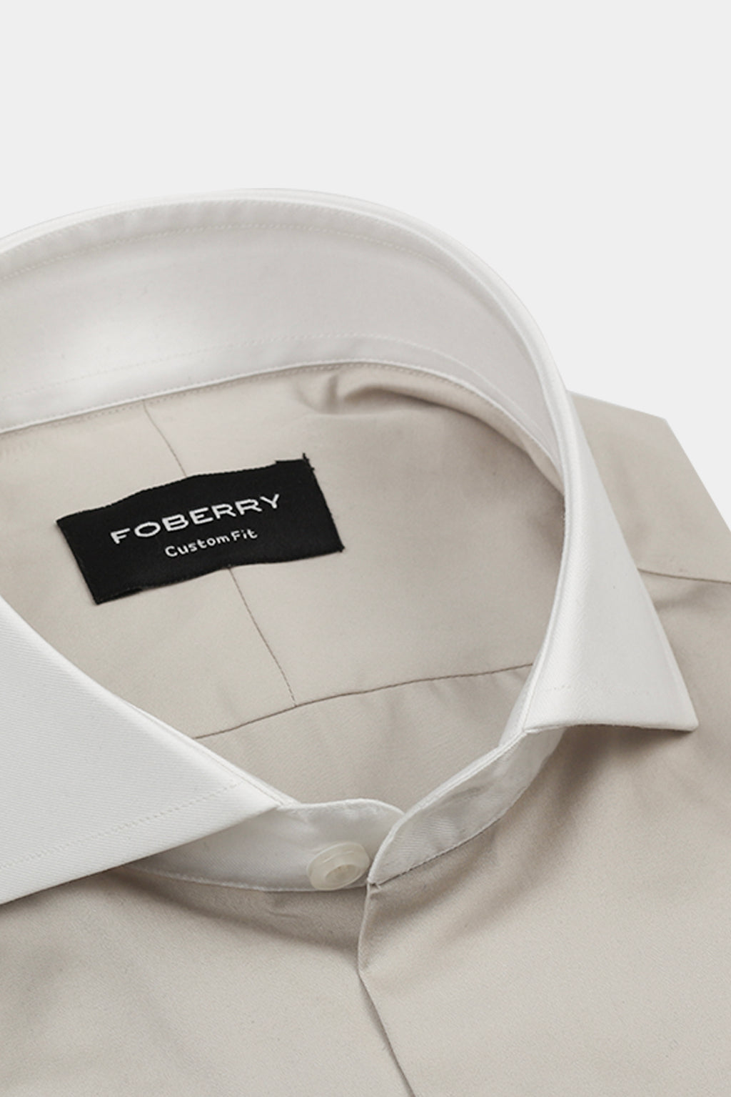 Light Beige Egyptian Poplin Shirt