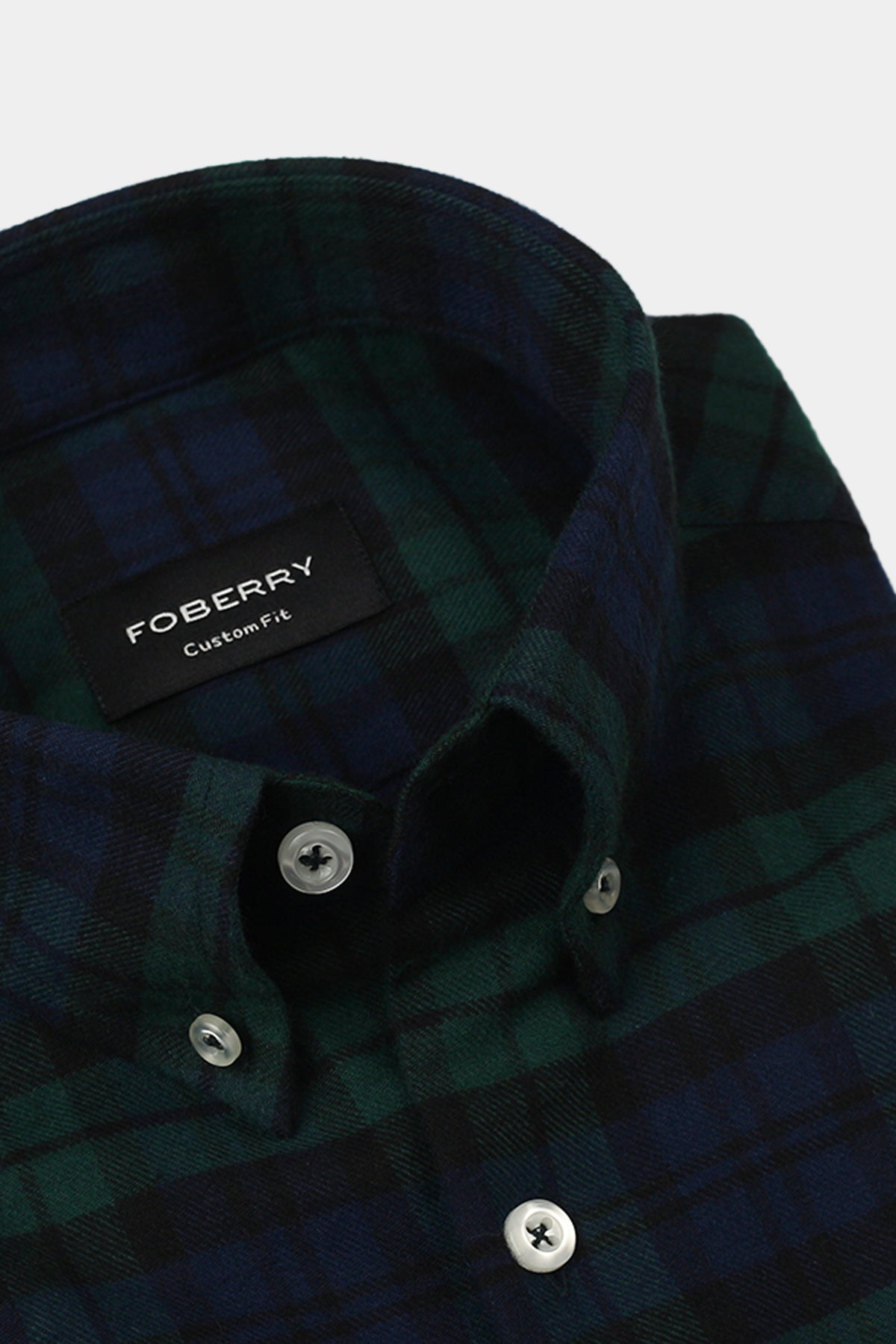 Soft Forrest Green Tartan Winter Flannel Shirt