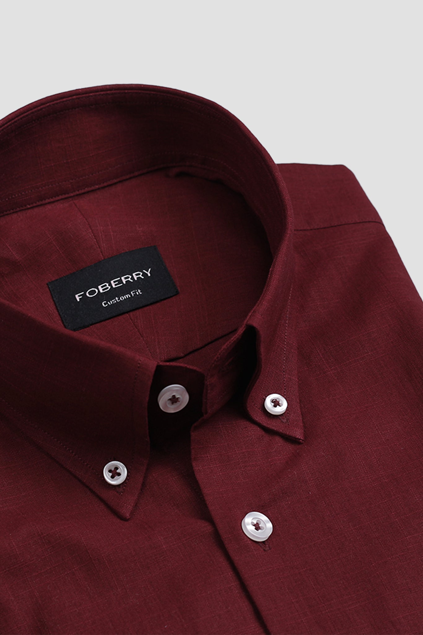 Wine Italian Linen Shirt