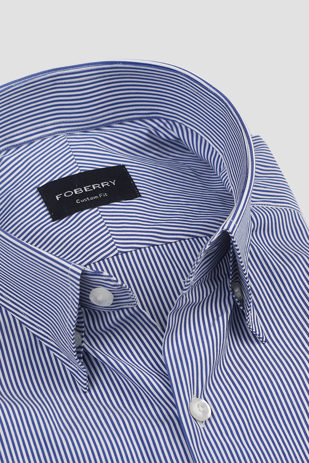 Soft Ink Blue Pencil Striped Shirt