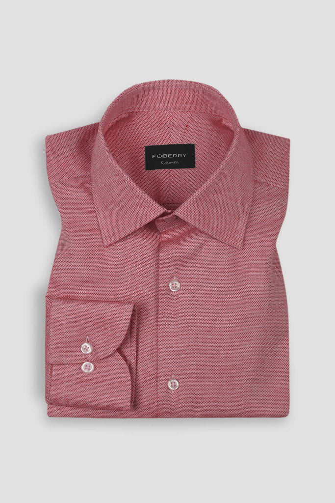 Red Rust Patterned Shirt