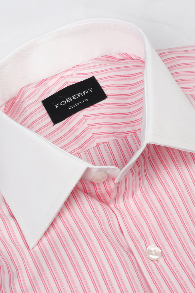 Fuchsia Hairline Striped Shirt
