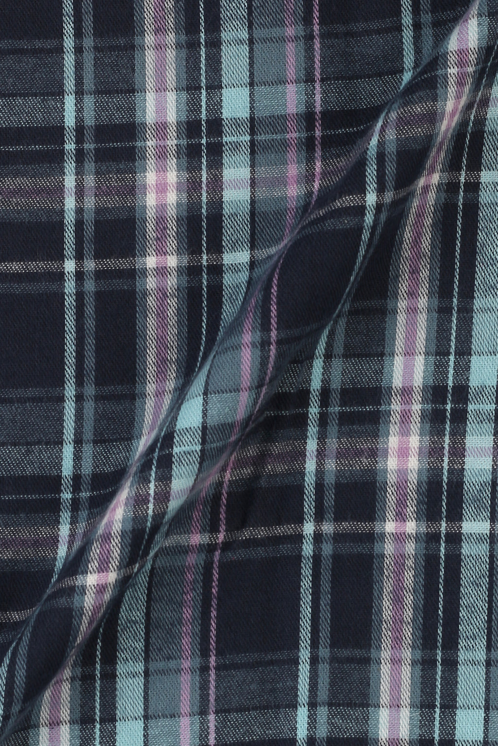 Soft Teal Blue Tartan Winter Flannel Shirt
