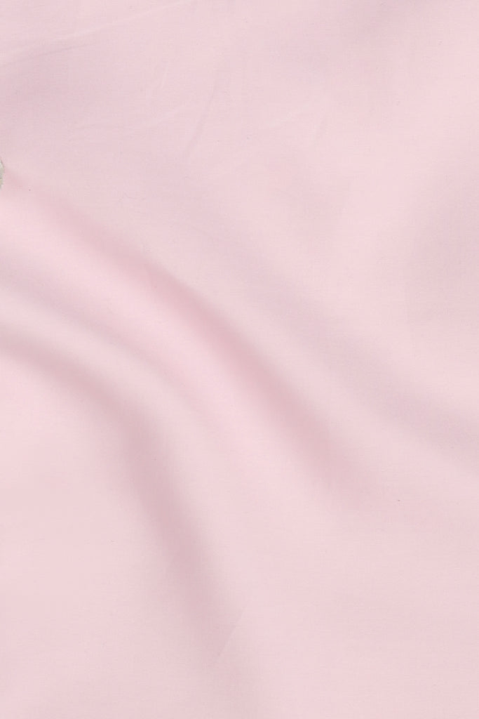 Egyptian Pink Poplin Twill - White Collar Shirt