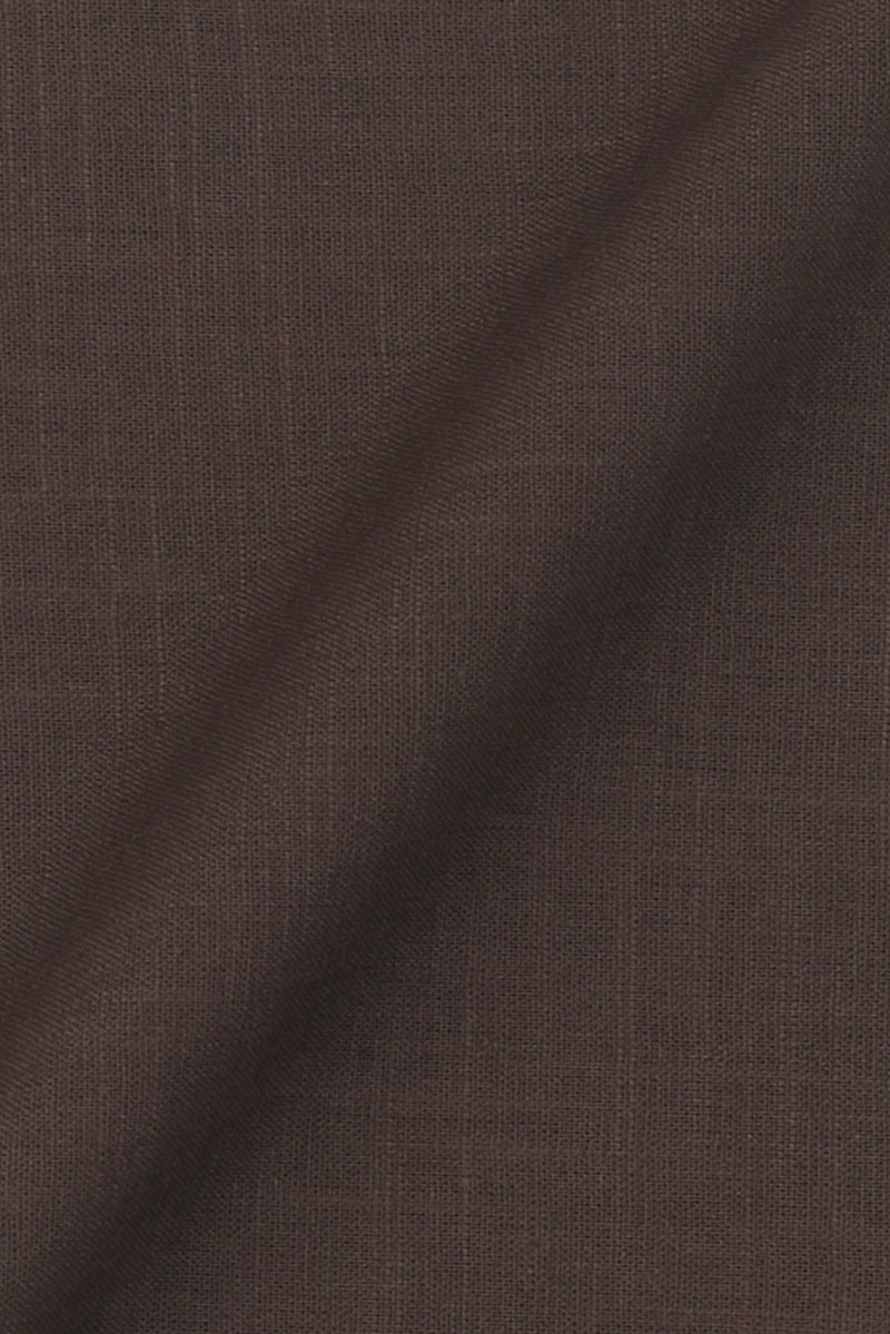 Soft Syrup Brown Irish Linen Shirt