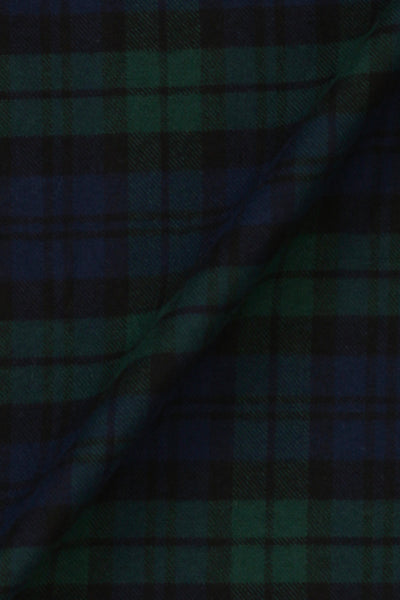 Soft Forrest Green Tartan Winter Flannel