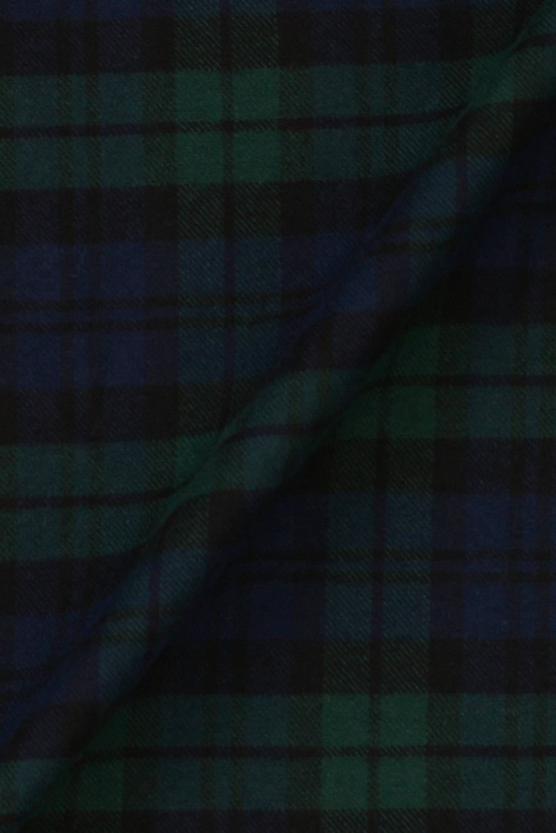 Soft Forrest Green Tartan Winter Flannel Shirt