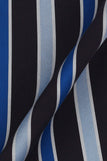 Blue & Black Regimental Stripes