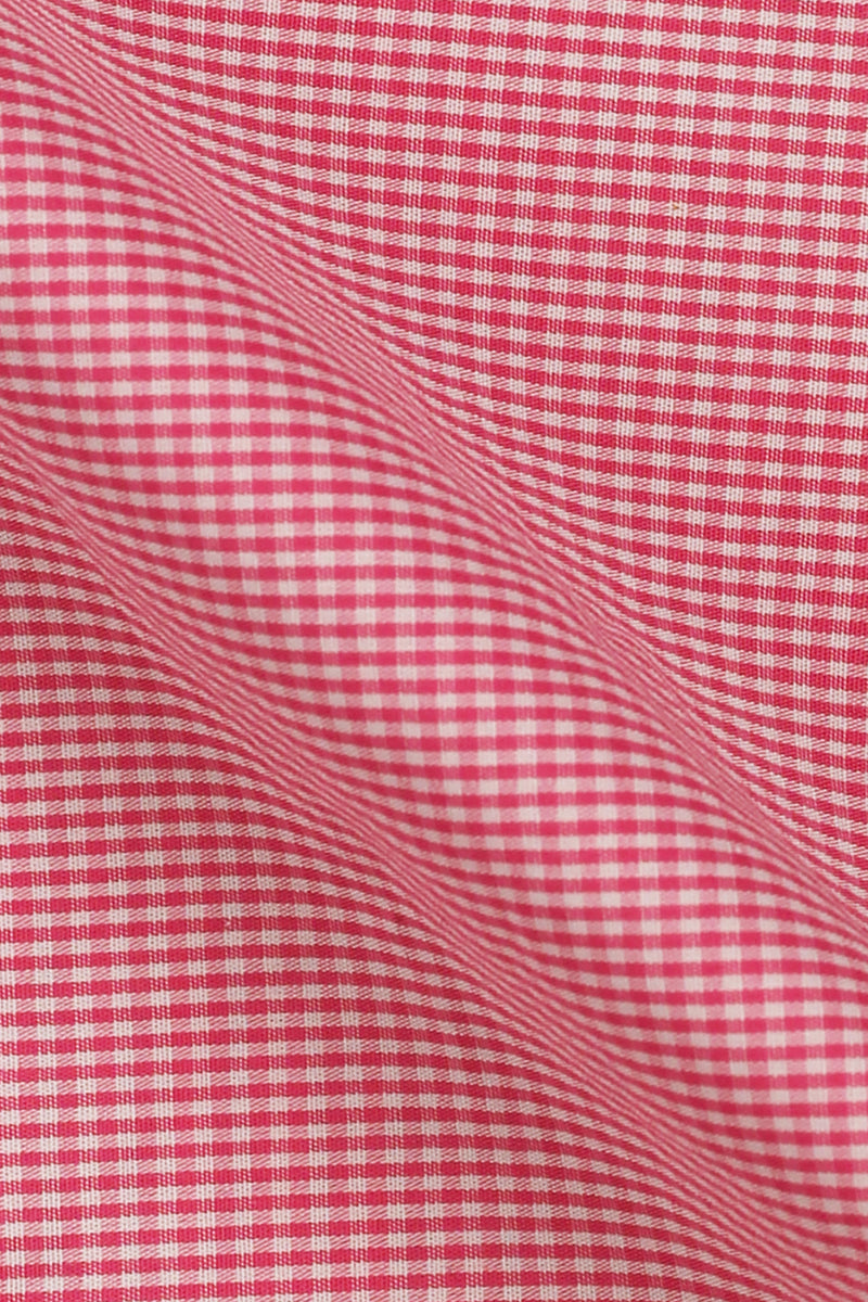 Red Micro Gingham - Foberry Pakistan