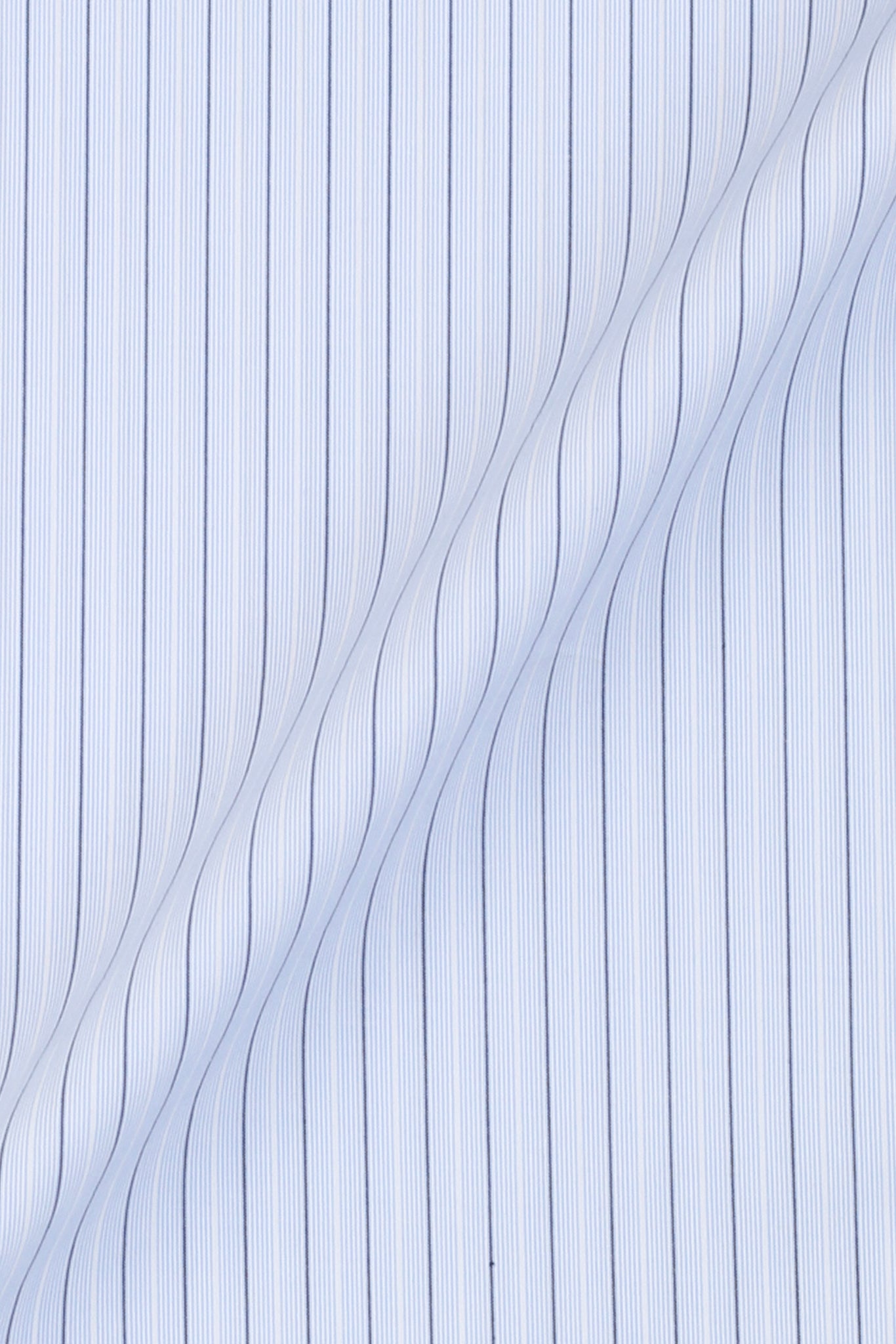 Sky Blue & Black Hairline Striped Shirt