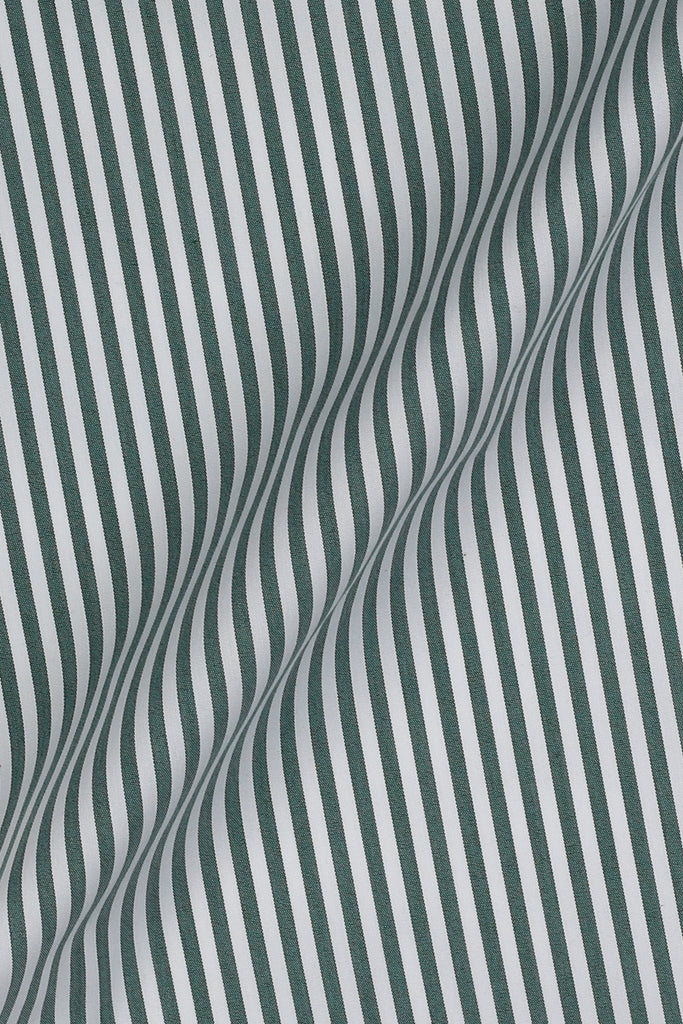 Soft Faded Green Candy Stripes Shirt